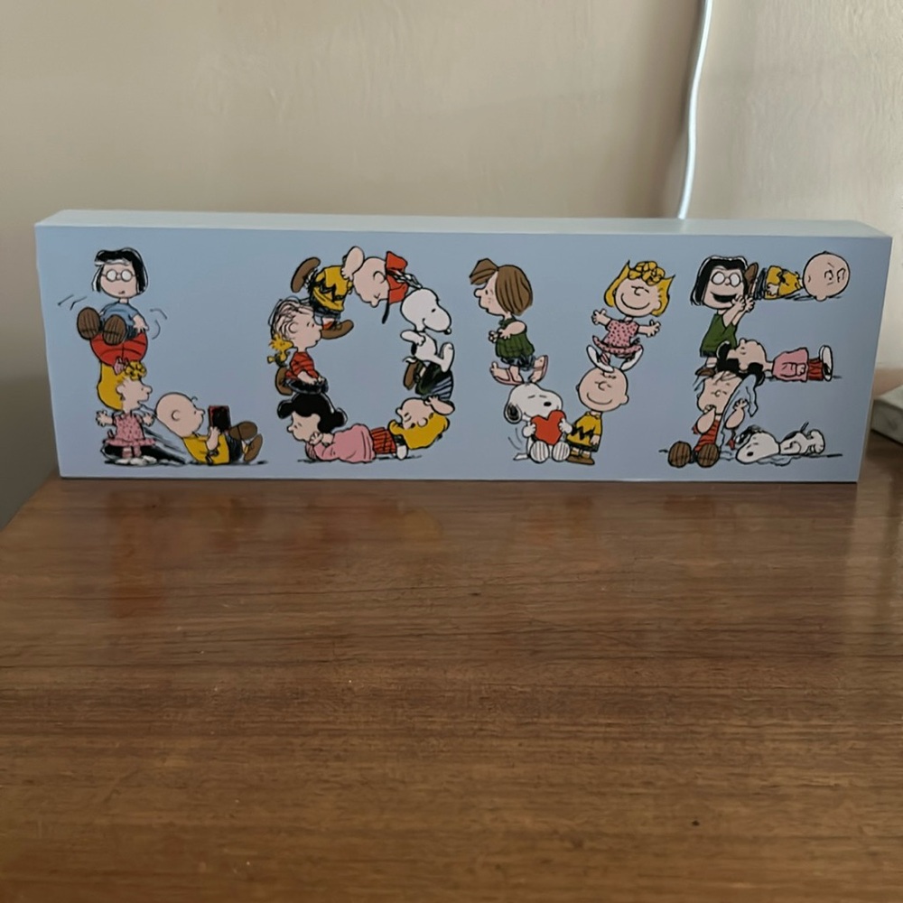 Peanuts gang plaque